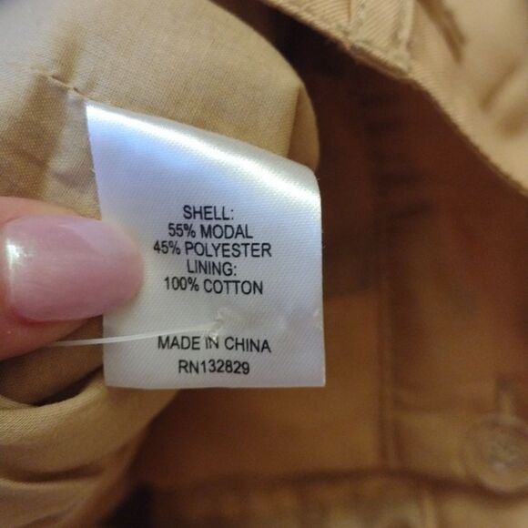 Revolve pants L'Academie Los Angeles The Danette Bronze Button Fly tie waist XS - Picture 8 of 12